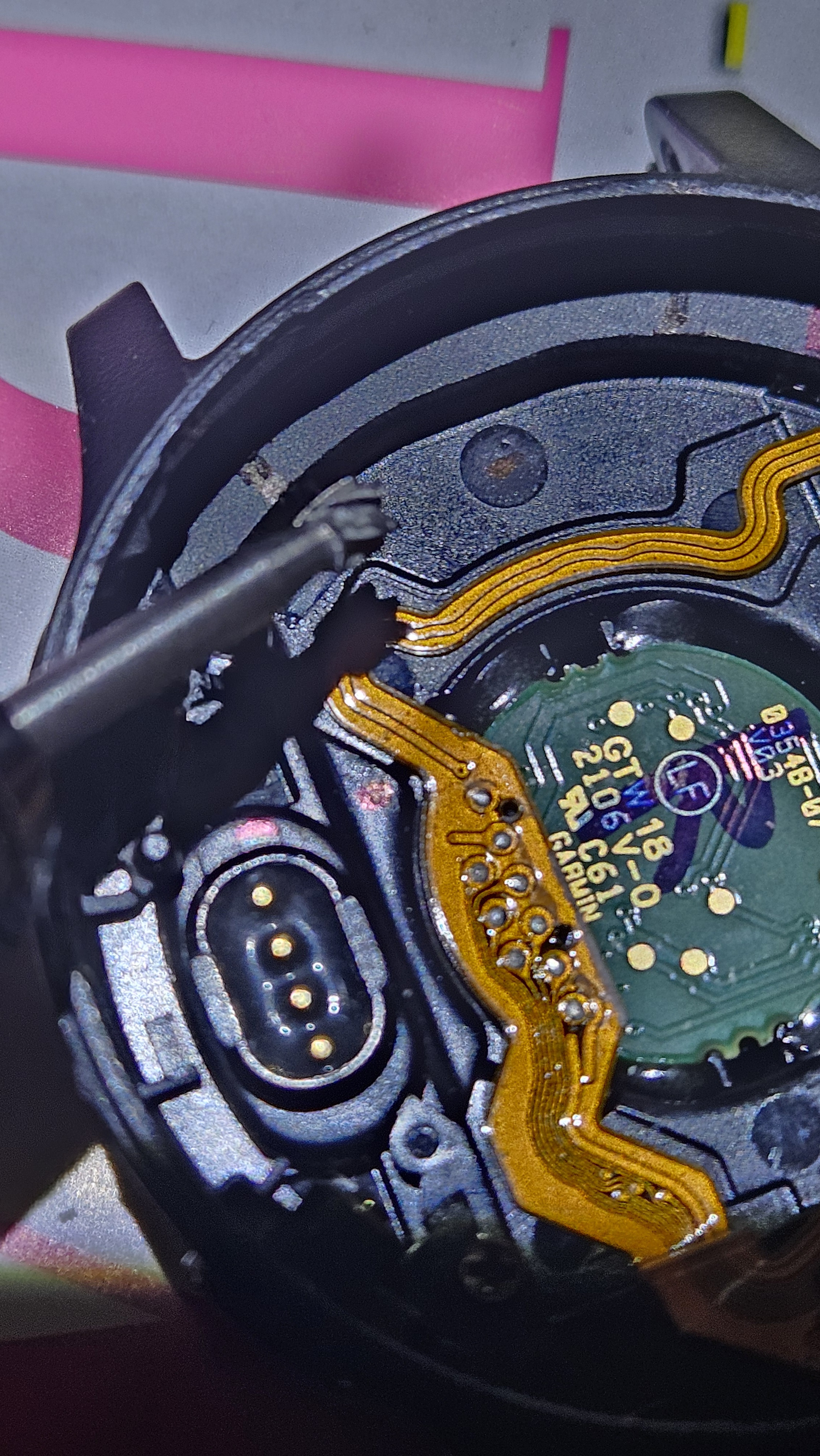 Grinding the inside of the case